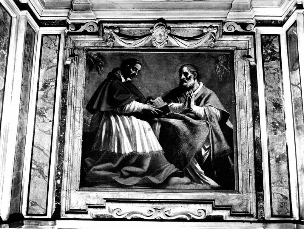 san Carlo Borromeo e san Filippo Neri (dipinto) di Baglione Giovanni (primo quar